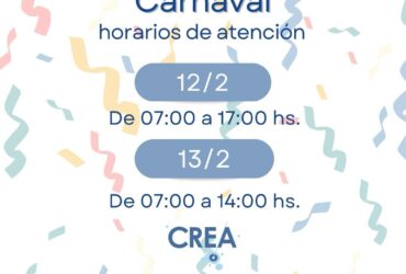 Horarios semana de carnaval
